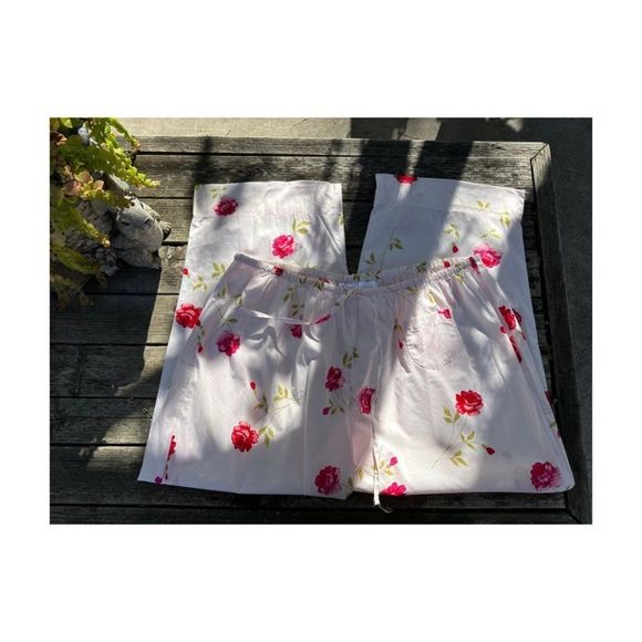 Secret Treasures Woman Pajama Pants Pink Floral 100% Cotton Sz 2X - Picture 4 of 6